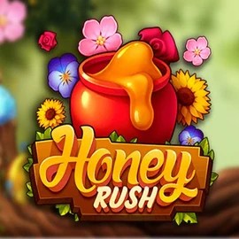 Honey Rush slot logo by Play'n GO at Bonuskong Casino